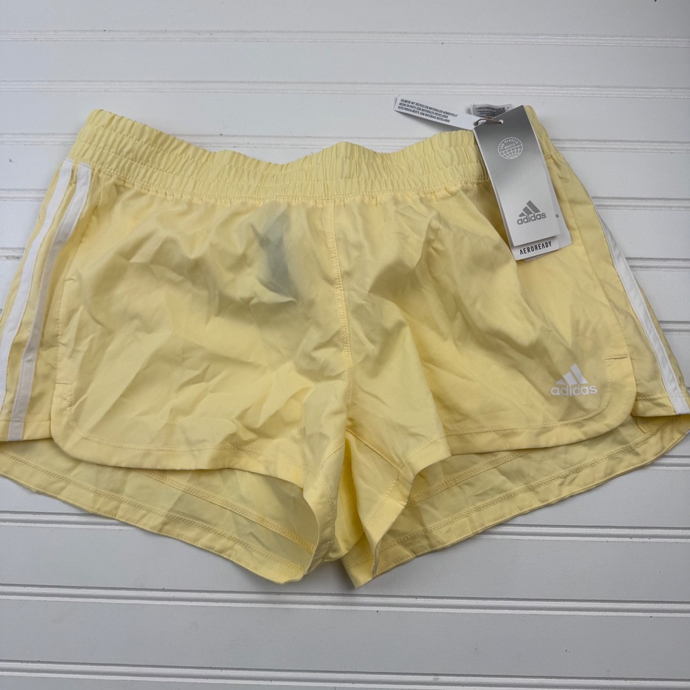 NEW Adidas Women's Medium Yellow Training Shorts